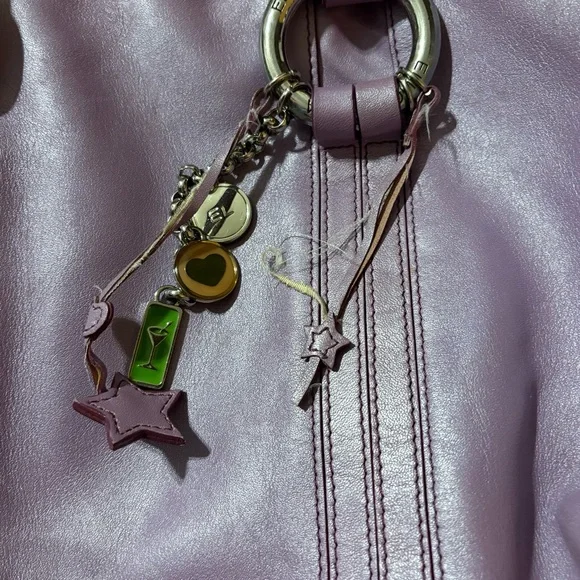 Elliott Lucca Lavender Leather Shoulder Bag - Picture 2 of 13